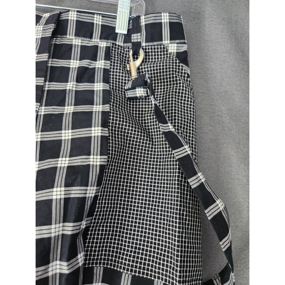 NWT Free People Ragged Priest Wide Leg Plaid Pants Goth Grunge Y2K Street Style - Picture 6 of 14